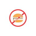 DonÃ¢â¬â¢t eat a burgers sign or logo.